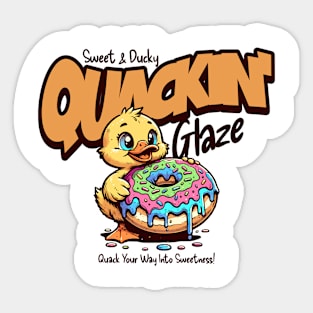 Donut Duck Sticker